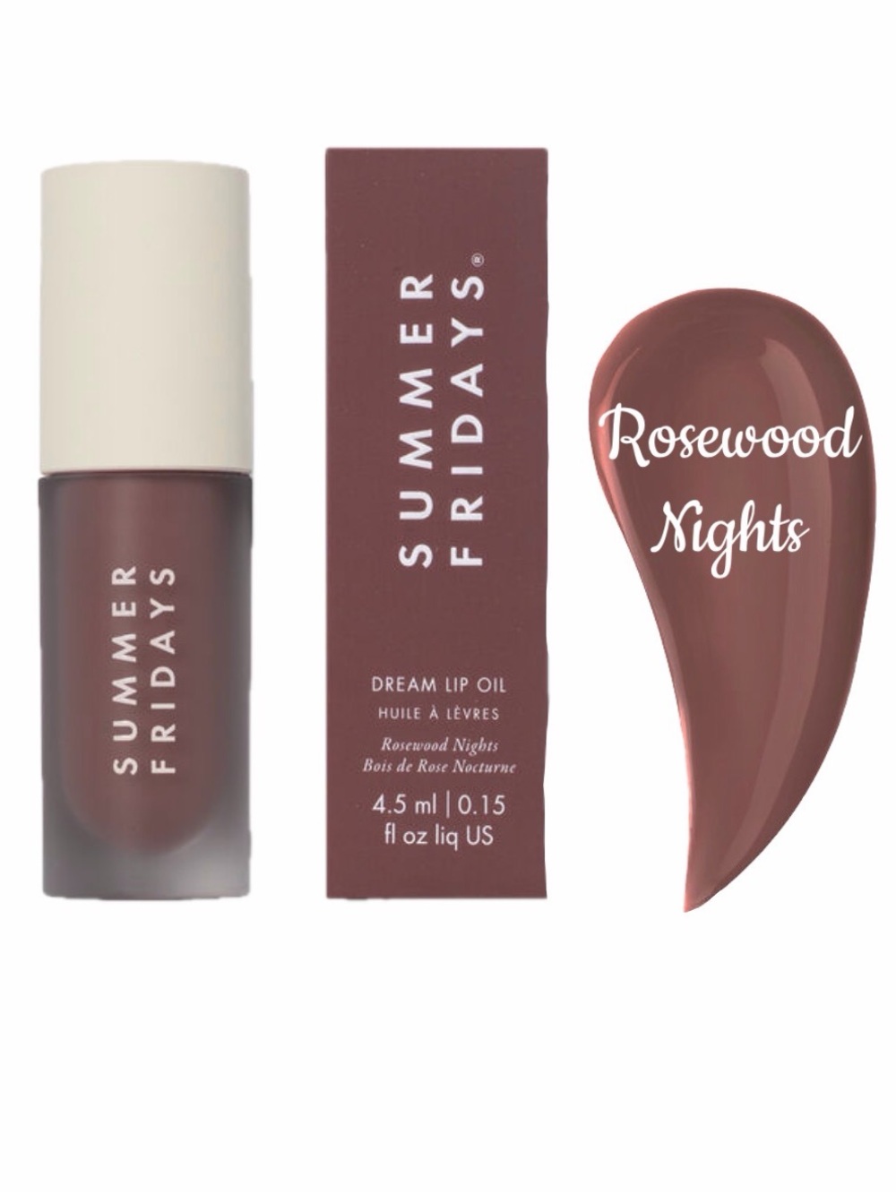 $26 Retail NIB Simmer Fridays Dream Lip Oil - Rosewood Nights